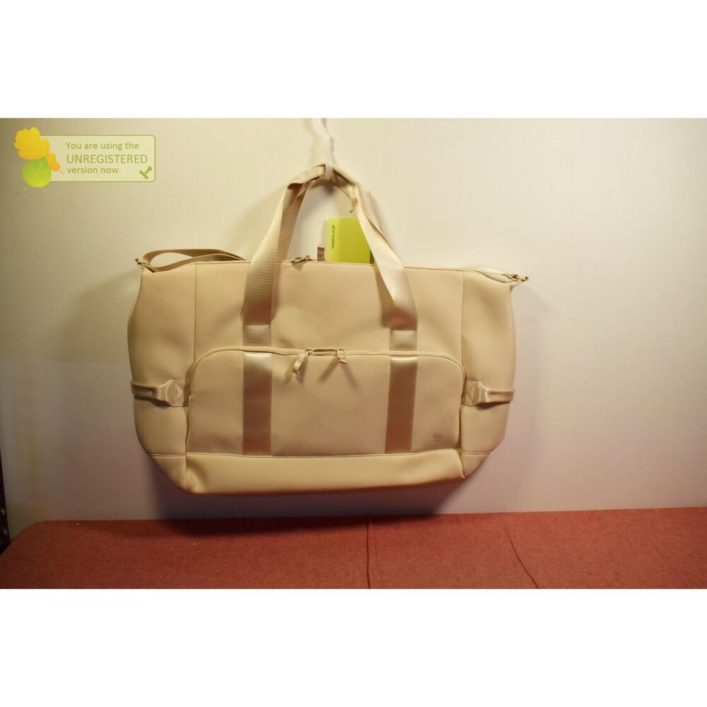 All In Motion Faux Neoprene Weekender Bag Cream (Marks)